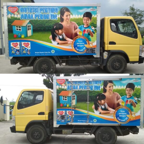 Branding Stiker Wrapping Mobil Truck Box Pati