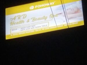 Neon Box ARD Health & Beauty Spa 100x50 cm Kudus