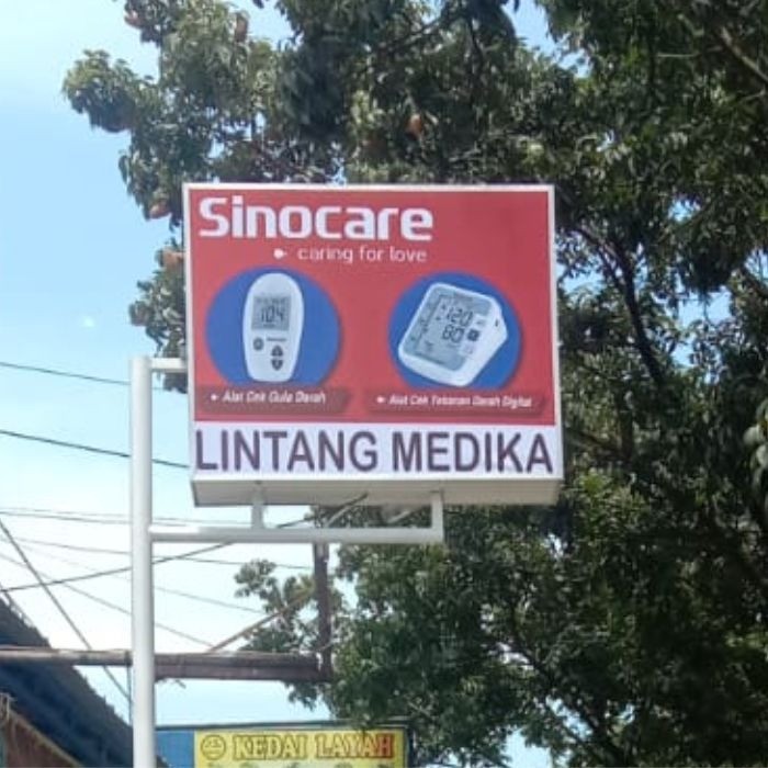 Neon Box Sinocare Lintang Medika 100x80 cm Karanganyar