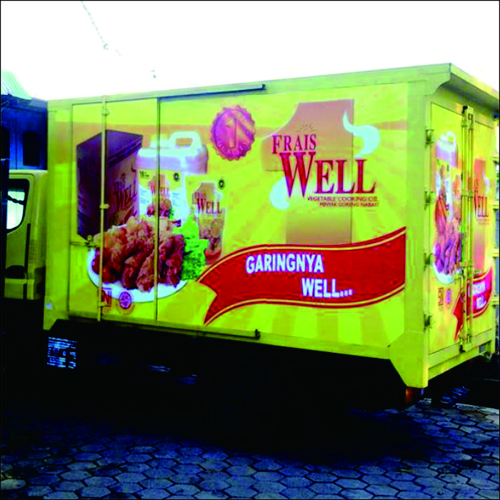 Branding Mobil Box Frais Well Bandar Lampung