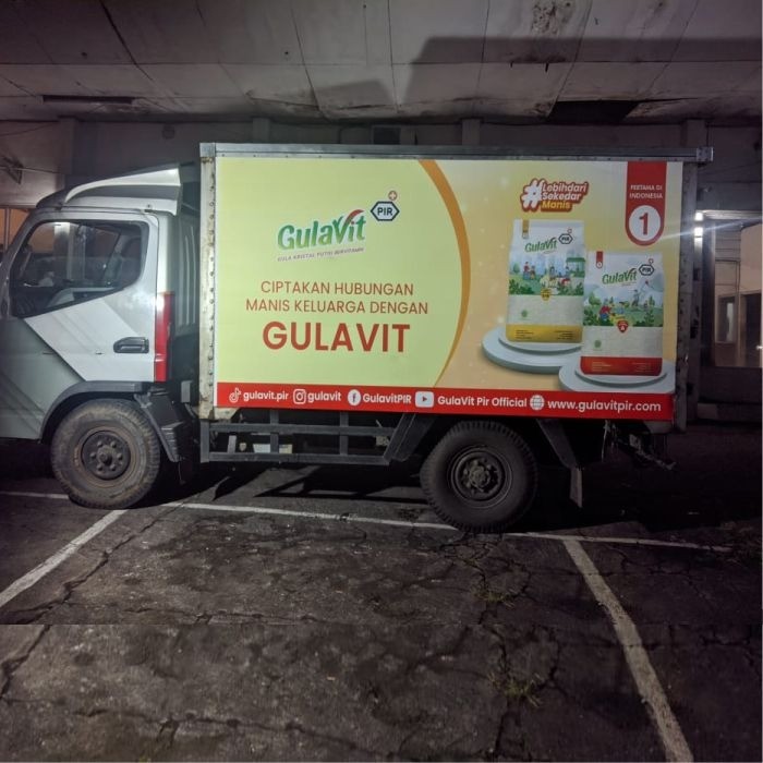 Branding Mobil Truck Box Gulavit Purbalingga