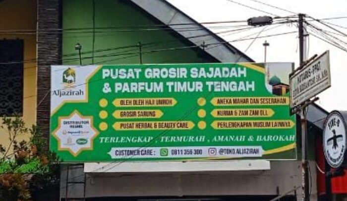 Papan Nama Toko 5x2m Bima