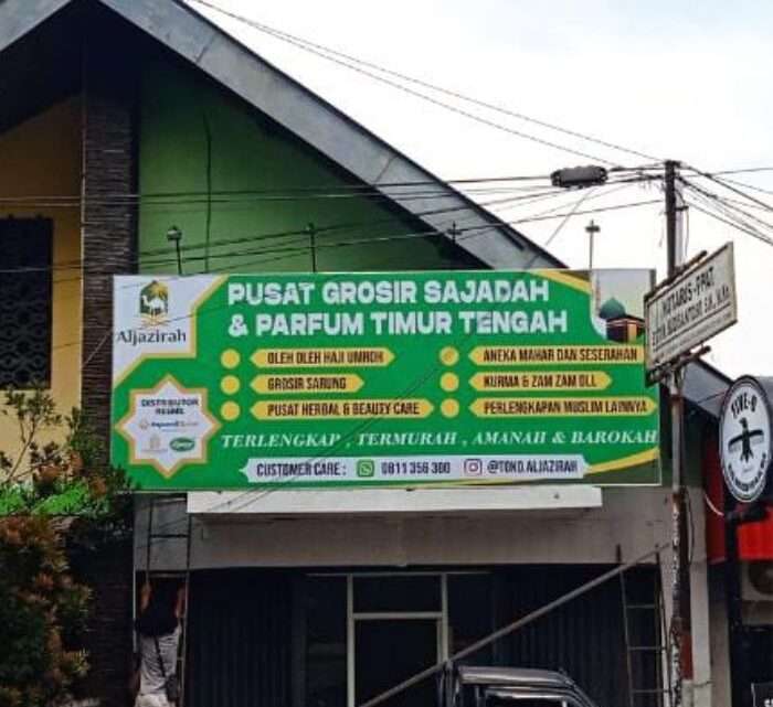 Papan Nama Toko 5x2m Bima